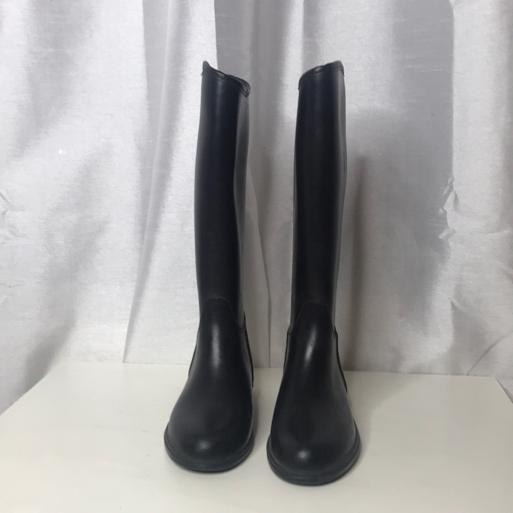 Dafna 8001 Tall Black Riding Boots Made in Israel - Picture 1 of 8